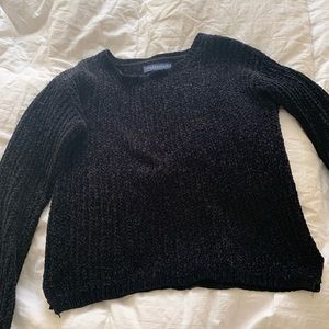 Soft black knit sweater
